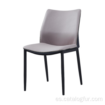 Silla de comedor de cuero para restaurante